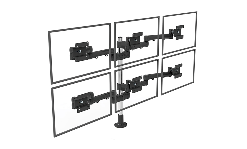 Podesivi stalak za LCD monitor s više zaslona